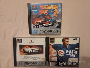 giochi playstation ps1 Fifa 99 destruction derby 2