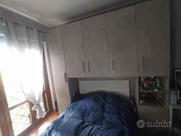 Cameretta completa a ponte e letto contenitore