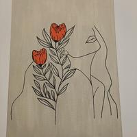 Quadri su tela - line art