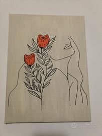 Quadri su tela - line art