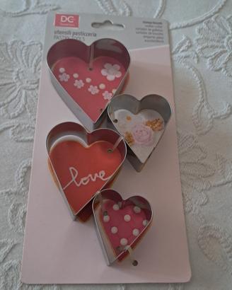 stampini biscotti a forma di cuore