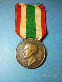 antica medaglia militare unità d'Italia 