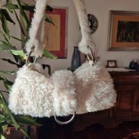 Borsa baguette pelosa HM bianca limited ed