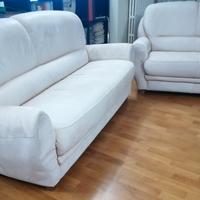 Divano in Pelle (Tre posti) - in pelle Nabuk