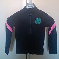 Completo calcio Nike  logo Barcellona nero anni 8
