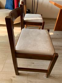 Set 4 sedie legno