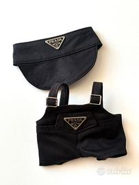 Vestito Labubu nero con visiera disponibile bianco