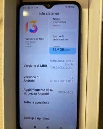 Xiaomi Redmi 9 - 64GB colore viola sfumato