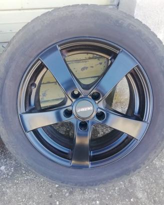 4 cerchi in lega + 4 pneumatici invernali audi A4