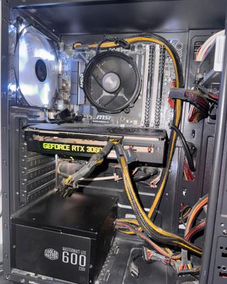 PC DA GAMING+MONITOR+TASTIERA