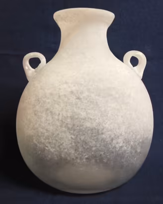 Anfora scultura in vetro murano serie scavo