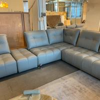 Divano 6 posti in pelle naturale sontuoso