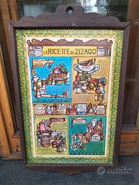 Coppia di targhe decorative Vintage in legno 