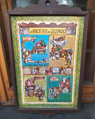 Coppia di targhe decorative Vintage in legno 