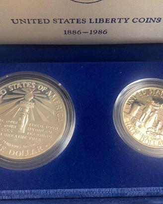 Cofanetto dollari stati uniti d america 1986