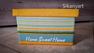 Scatola salvaspazio rivestimento in tessuto