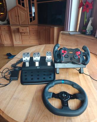 Logitech G923 + Mod Volante F1 Custom (Alcantara)
