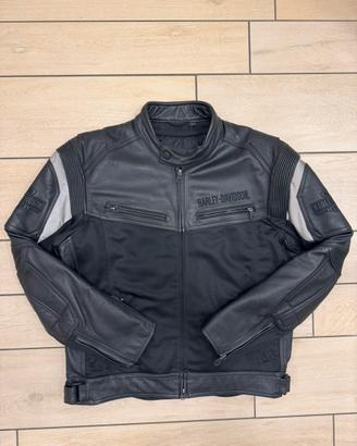 Giacca di Pelle Harley Davidson L Nera