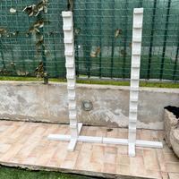 Struttura in legno salto ostacoli per hobby horse