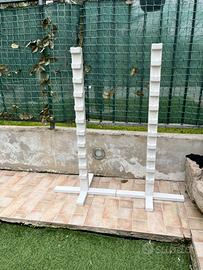 Struttura in legno salto ostacoli per hobby horse