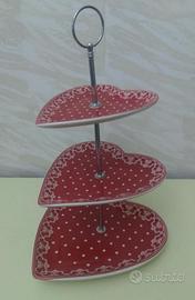 Portafrutta o portadolci a forma cuore