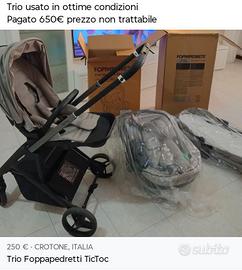  trio passeggino foppapadretti