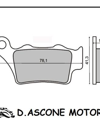 Coppia pastiglie freno posteriori sinterizzate Apr