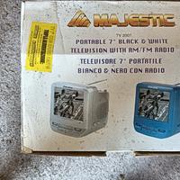 TV Portatile Majestic mod. TV 2007 Vintage Bianco 