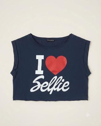 crop top / t-shirt a maniche corte donna 