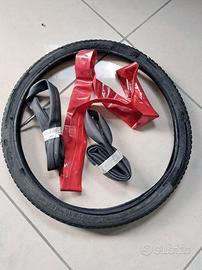 Copertone  bici Brompton 16"x3/8 e camere  d'aria 