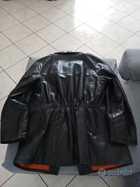 Giacca in pelle vintage Polizia 