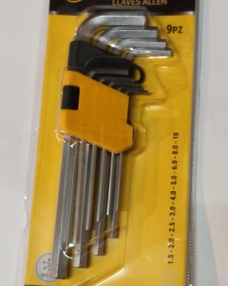 Set 9 PZ Chiavi a Brugola 1,5-10 mm