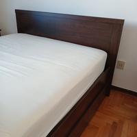Letto alla francese IKEA BRUSALI legno marrone
