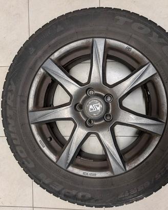 4 cerchi in lega MSW 77 17"+ 4 gomme invernali