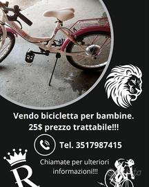 bicicletta da bambina 