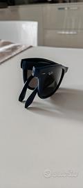 Rayban Wayfarer Folding blu con lenti aggiuntive 