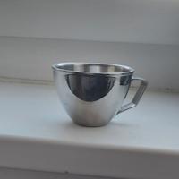 6 Tazzine da caffe' in acciaio inox