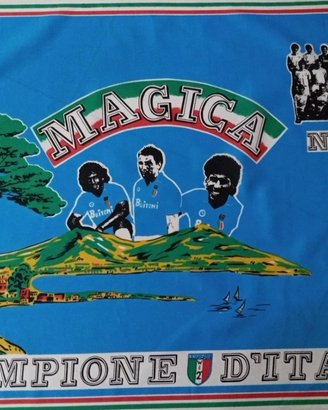 Bandiera Napoli Vintage Scudetto 1987 Maradona
