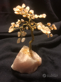 Albero della vita in quarzo rosa