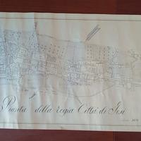 Pianta anno 1825 raffigurante la regia città Jesi