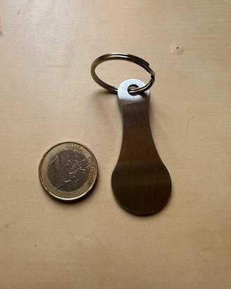 Portachiavi gettone carrello della spesa. Da 1€