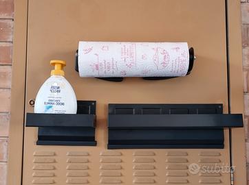 Kit magnetico porta sapone, carta e porta og