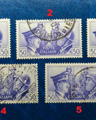 50c. REGNO 1941 Fratellanza d'armi italo-tedesca