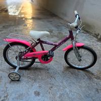 Bicicletta bambina con rotelle 4-6 anni