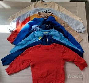 Set 8 felpe bambino 3-4 anni