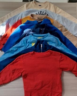Set 8 felpe bambino 3-4 anni