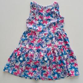 Vestito farfalle bambina 5-6anni 116cm Blukids