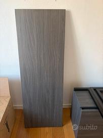 Scrivania Sospesa Moderna con Cassetto - Grigio