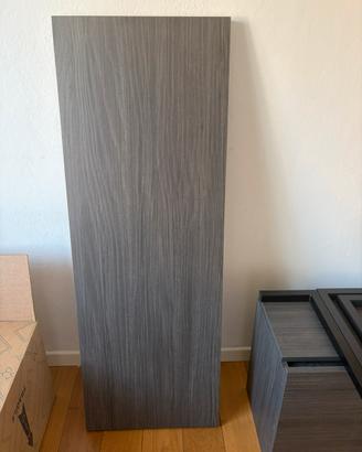 Scrivania Sospesa Moderna con Cassetto - Grigio
