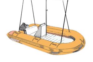 Ombrellone Parasol pieghevole per barca - grigio